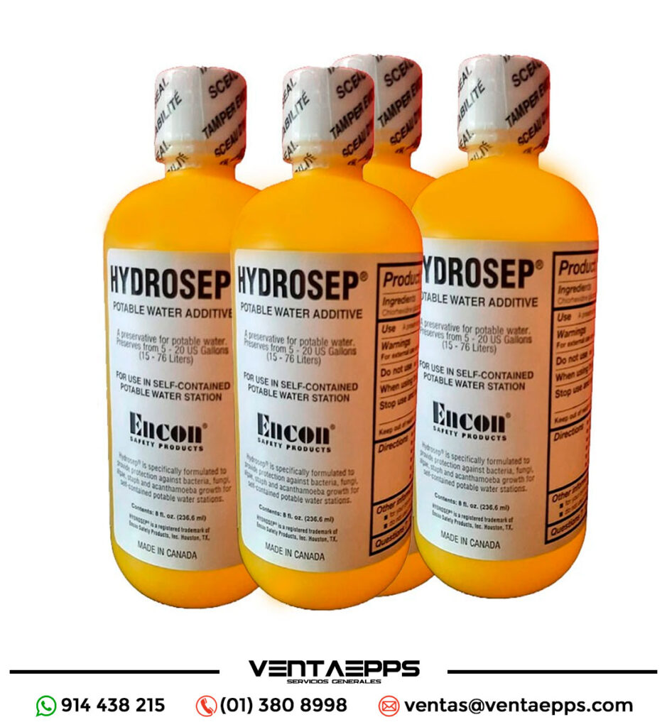 Liquido preservante hydrosep para lavaojos