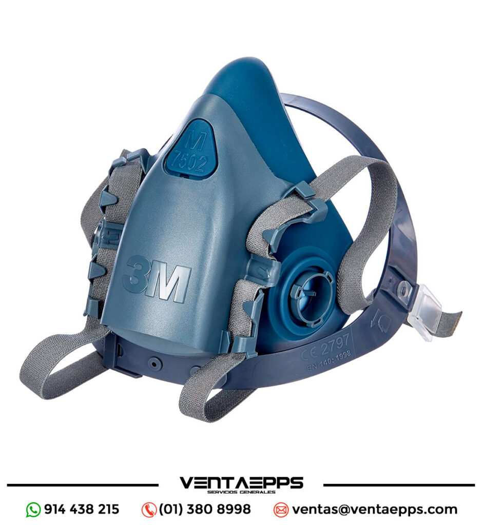respiradores media cara 3m - resprador doble via -respirador 3m - respirador 7502 - respirador de silicona 7502 3M