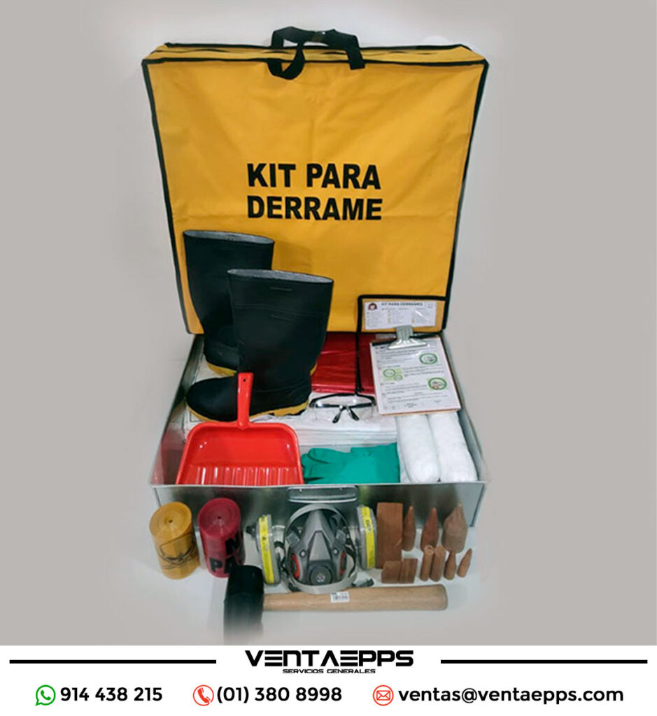 Kit Antiderrame Quellaveco 20L - Cumple con Anexo 2.5.2 para Minería en Perú