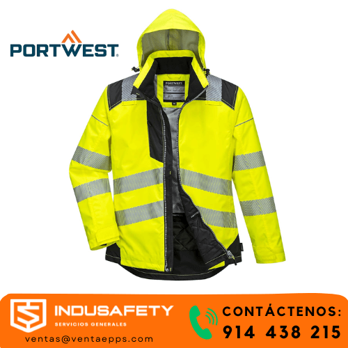 Casaca térmica para mina T400 Portwest - Protección hasta -40°C con certificación EN342-Casaca térmica industrial impermeable, costuras selladas