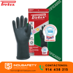 Guante negro Protex 12 pulgadas, ideal para mantenimiento y limpieza con químicos