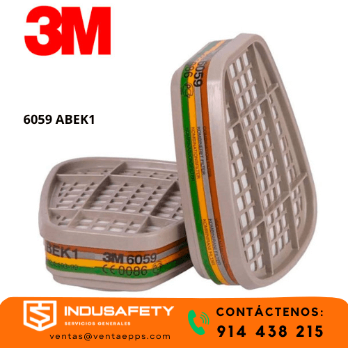 CARTUCHO FILTRO 6059 3M ABEK1-CARTUCHO FILTRO 6059 3M ABEK1