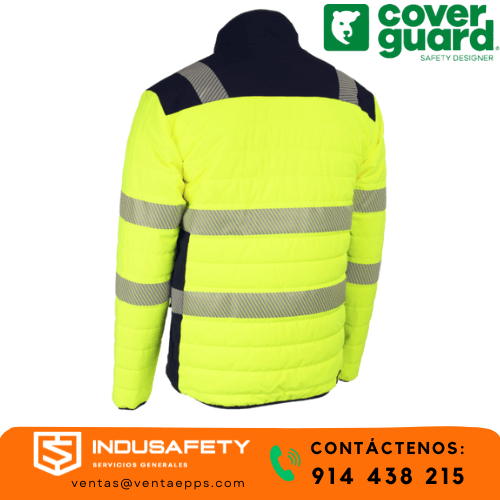 Casaca térmica minera Coverguard Flake 5FLA160 amarilla reflectiva