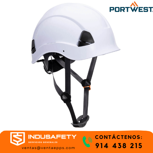 CASCO RESCATISTA BLANCO PS53-CASCO PORTWEST-CASCO DE SEGURIDAD-CASCO ANSI Z89.1