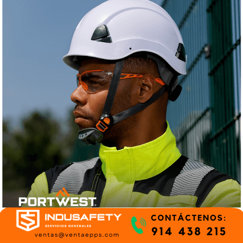 CASCO DIELECTRICO RESCATISTA BLANCO PS53-CASCO PORTWEST-CASCO DE SEGURIDAD-CASCO ANSI Z89.1 TIPO 1 CLASE E