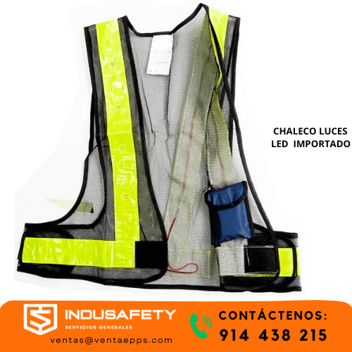 CHALECO CON LUCES LED
