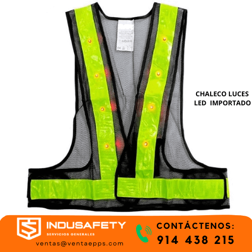 CHALECO CON LUCES LED IMPORTADO