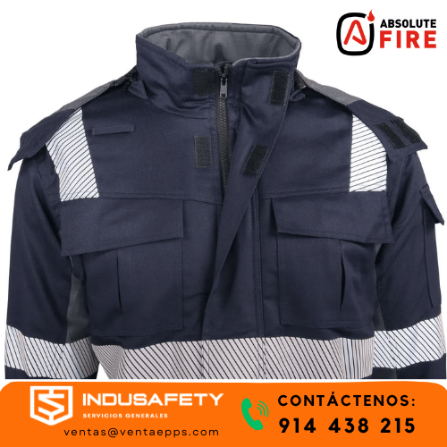 CASACA IGNIFUGA AZUL-CASACA IGNIFUGA Y ANTIESTATICA