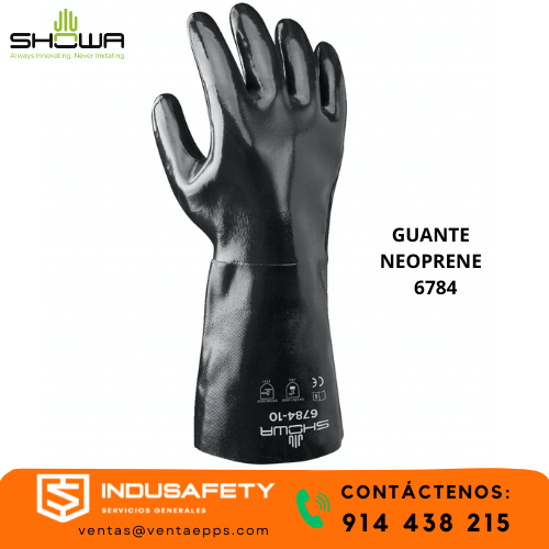 GUANTE SHOWA 6784-GUANTE DE NEOPRENO SHOWA 6784 AL MEJOR PRECIO