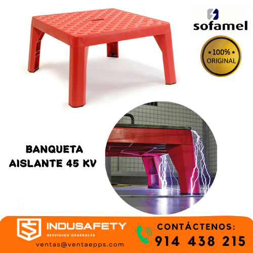 VENTA DE BANQUETA AISLANTE-BANQUETA DIELECTRICA-DISTRIBUIDOR DE SOFAMEL