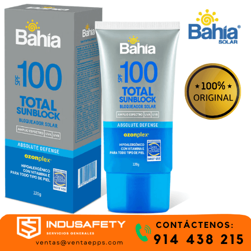 bloqueador solar Bahía FPS100 tubo 120g