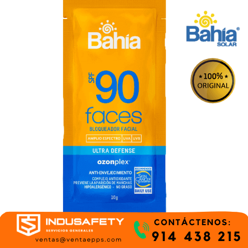 protector solar Bahía 90 sachet FPS 90 para uso laboral