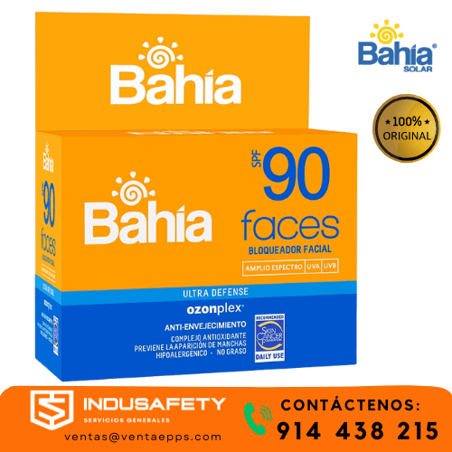 bloqueador Bahía FPS 90 práctico en formato sachet