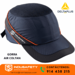 Gorra de seguridad AIR COLTAN Delta Plus con visera corta y casquete interno
