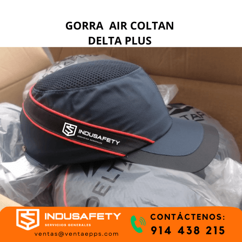 Gorra de seguridad AIR COLTAN Delta Plus con visera corta y casquete interno