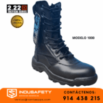 borceguí táctico serie 1000 cuero box y cierre lateral-botas tácticas con kodra 1000 para seguridad y defensa-borceguí cierre tractor rey resistente para climas extremos