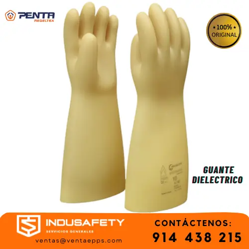 guante dieléctrico clase 0 regeltex beige 1000v-guante para electricista clase 0 con certificación-guante dieléctrico de caucho natural regeltex clase 0
