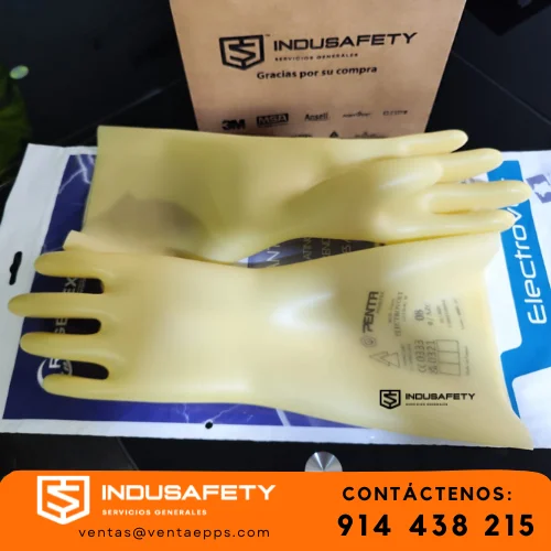 guante dieléctrico clase 0 regeltex beige 1000v-guante para electricista clase 0 con certificación-guante dieléctrico de caucho natural regeltex clase 0