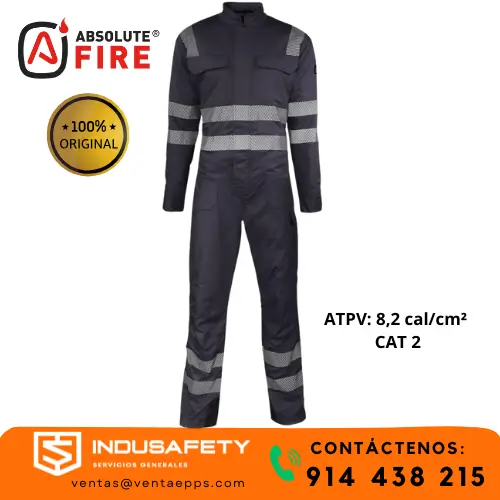 mameluco de seguridad industrial con cinta reflectiva X