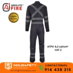 traje ignífugo certificado nfpa con cuello mao