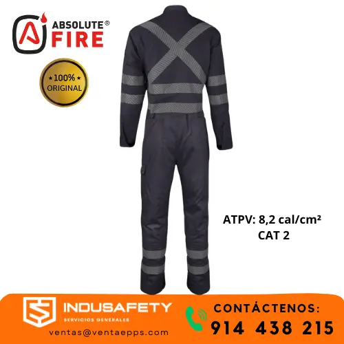 traje ignífugo certificado nfpa con cuello mao