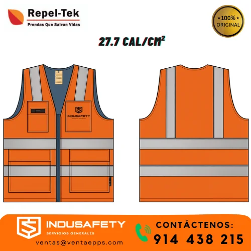 chaleco ignífugo alta visibilidad 27.7 cal repel-tek
