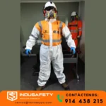 Traje descartable Tecseg TSG15 BC con cintas reflectivas