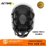 casco activex sin ala con reflectivos y soportes de lámpara