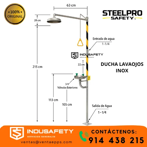 DUCHA LAVAOJOS STEELPRO -BD-560A (FHBD)