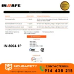 Arnés 4 Argollas en Poliuretano y Soporte lumbar IN 8004-1P